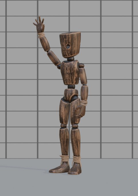 Mannequin waving